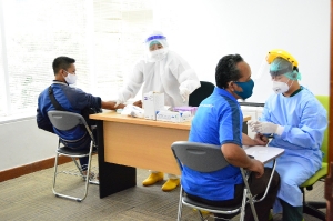 PEMERIKSAAN RAPID TEST PT. MEGA PLAZA , KUNINGAN