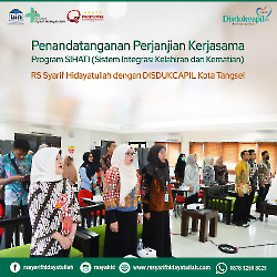 PENANDATANGANAN PERJANJIAN KERJASAMA PROGRAM SIHATI DISDUKCAPIL KOTA TANGSEL